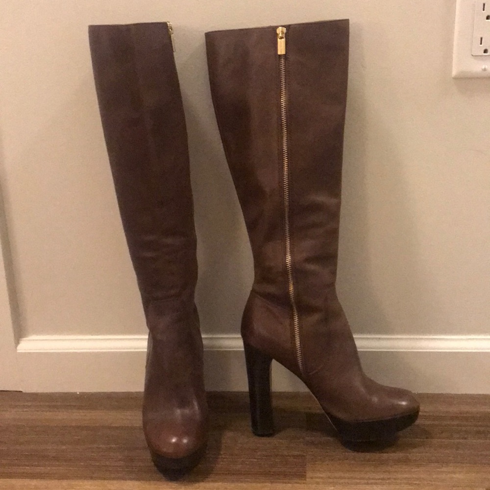 [MICHAEL KORS] Tall Leather Heeled Boot